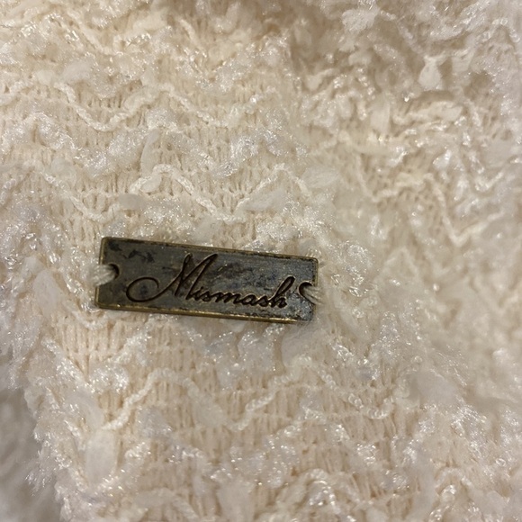 MISMASH tweed ivory blazer with black lace embroideries details Size M - Picture 6 of 14